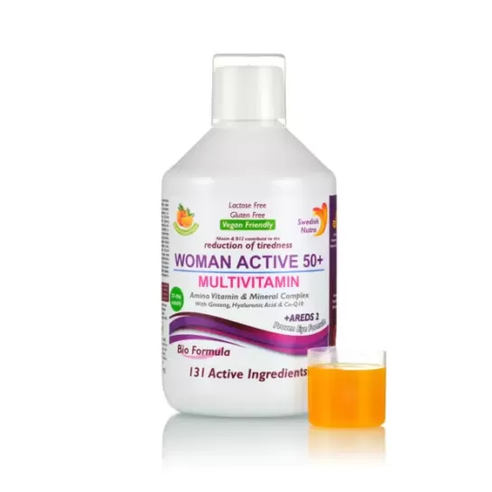 Multivitamine lichide woman active 50+ 500ml Swedish Nutra