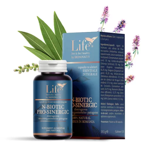 N-biot1C pro-sinergic 30 capsule, Life, Bionovativ