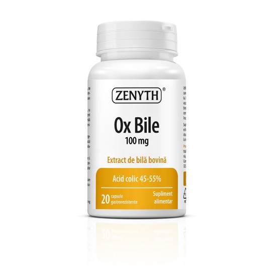 Ox Bile 100 mg, 20 capsule, Zenyth