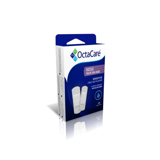 Octacare plasturi prim ajutor sensitivi, 19mm x 72mm, 14 bucăti