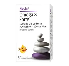 Omega 3 Forte 30 capsule moi, Alevia