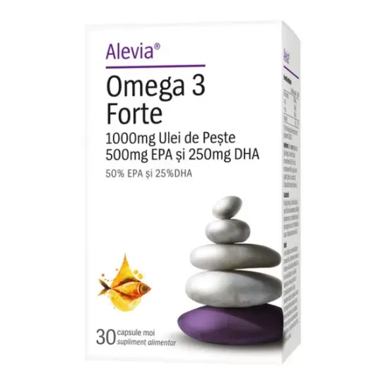 Omega 3 Forte 30 capsule moi, Alevia