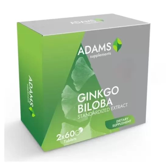 Ginkgo biloba 120capsule, pachet promotional Adams