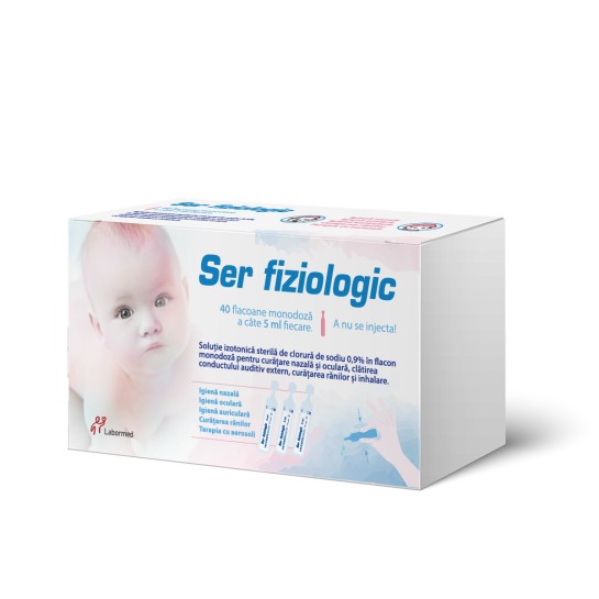 Ser fiziologic 40 unidoze x 5 ml, Labormed