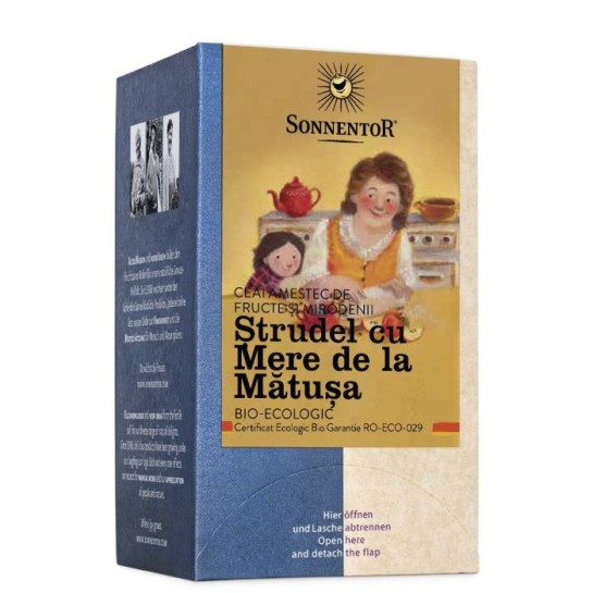 Ceai Strudel cu Mere de la Matusa 18 plic, Sonnentor