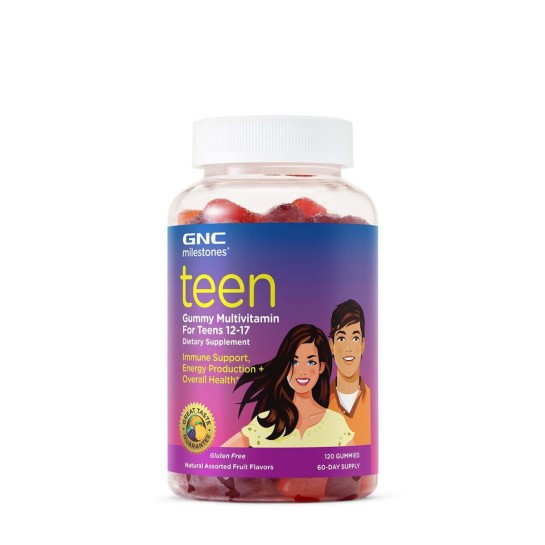 Teen Gummy Multivitamin, jeleuri pentru adolescenti 12-17 ani, 120 Jeleuri, GNC