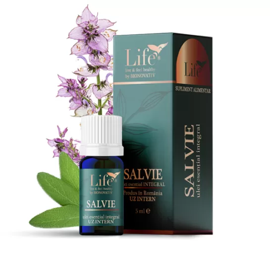 Ulei integral salvie 5ml, Bionovativ