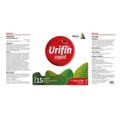 Urifin Rapid Solubil 15 plicuri + Ceai Urifin 20 plicuri Pachet promotional, Alevia