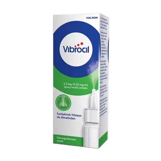 Vibrocil spray nazal, solutie, 2.5mg/ 0.25mg/ml, 15ml, Haleon