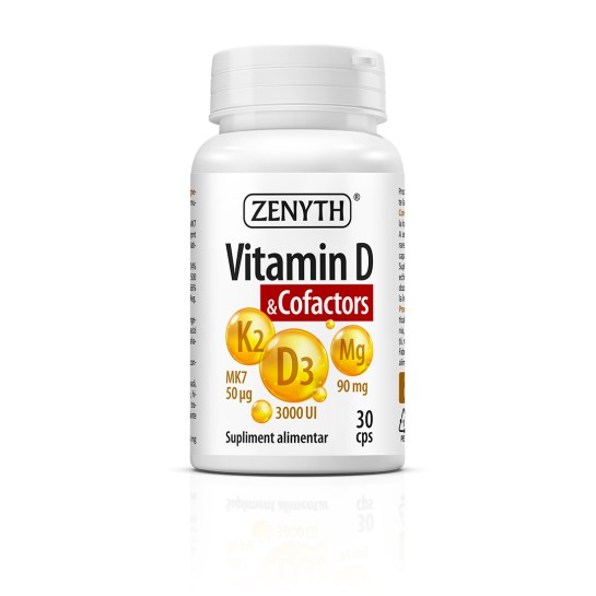 Vitamina D și Cofactori, 30 capsule, Zenyth