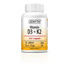 Vitamina D3 + K2, 120 capsule, Zenyth