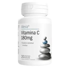 Vitamina c 180mg, 20 comprimate masticabile, Alevia