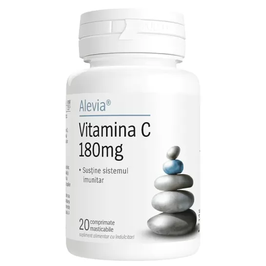 Vitamina c 180mg, 20 comprimate masticabile, Alevia