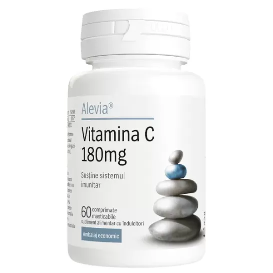 Vitamina c 180mg, 60 comprimate masticabile, Alevia