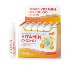Vitamina C 500 mg + Vitamina D3 + K2 + Probiotice – 30 fiole Swedish Nutra