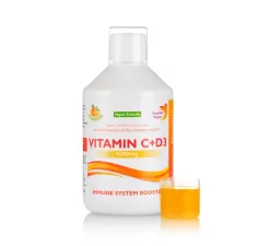 Vitamina C Lichidă 1000 Mg + Vitamina D3 + Zinc, 500ml, Swedish Nutra