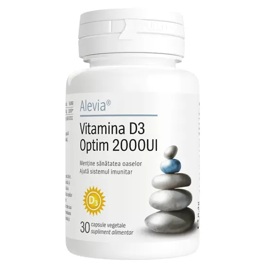 Vitamina d3 optim 2000ui, 30 capsule, Alevia