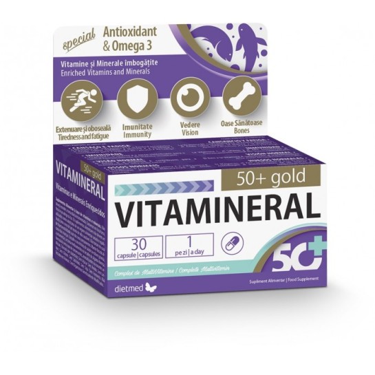 Vitamineral 50 + Gold, 30 capsule, Dietmed