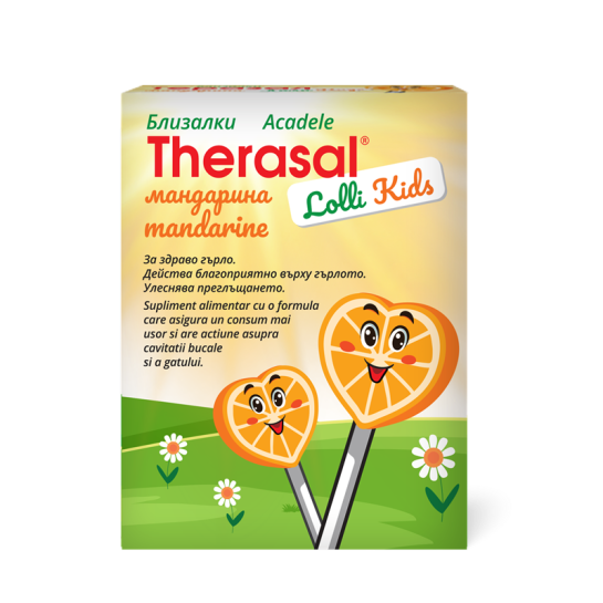 Therasal Lolly Kids lollipops, acadele pentru copii, 6 bucăti, Vedra Intl.