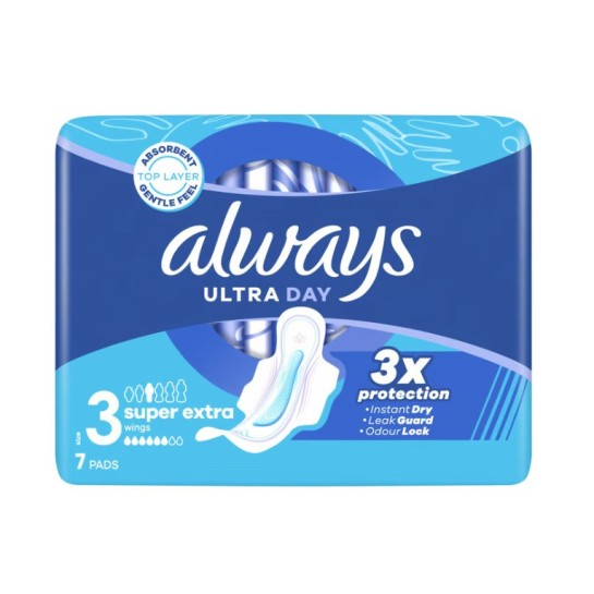 Always 3 ultra day, super extra 7 bucati, Procter & Gamble