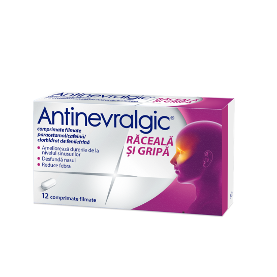 Antinevralgic Raceala si Gripa, 12 comprimate filmate, Sanofi