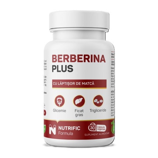 Berberina plus 60 capsule vegetale, Nutrific