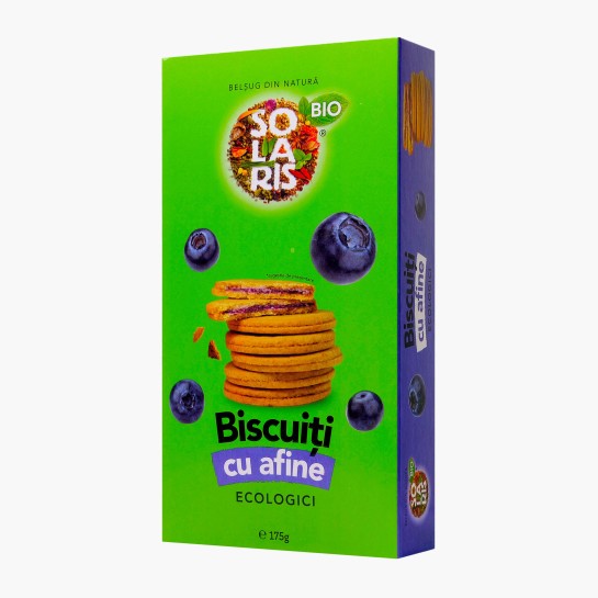 Biscuiti cu crema de afine 175gr Eco Solaris