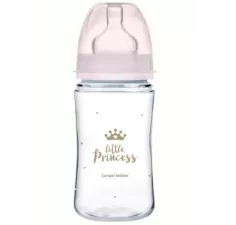 Canpol Babies, Biberon anticolici gat larg roz, 240 ml (35/240)