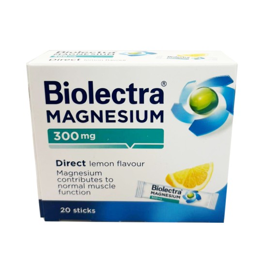 Biolectra Magnesium direct lemon 300mg, 20 plicuri