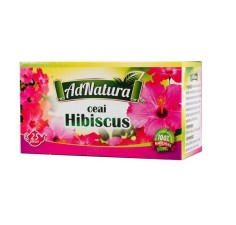 Ceai hibiscus flori, 20 plicuri, AdNatura