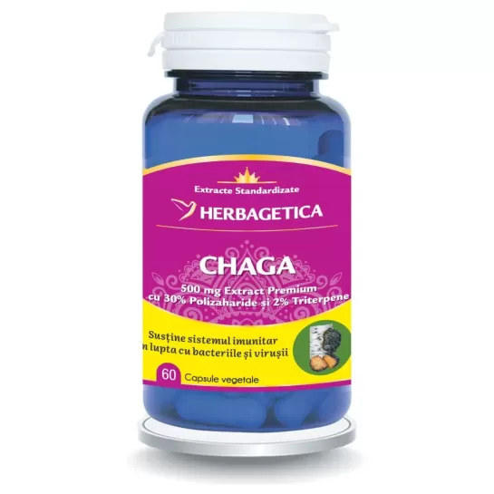Chaga 60 capsule, Herbagetica