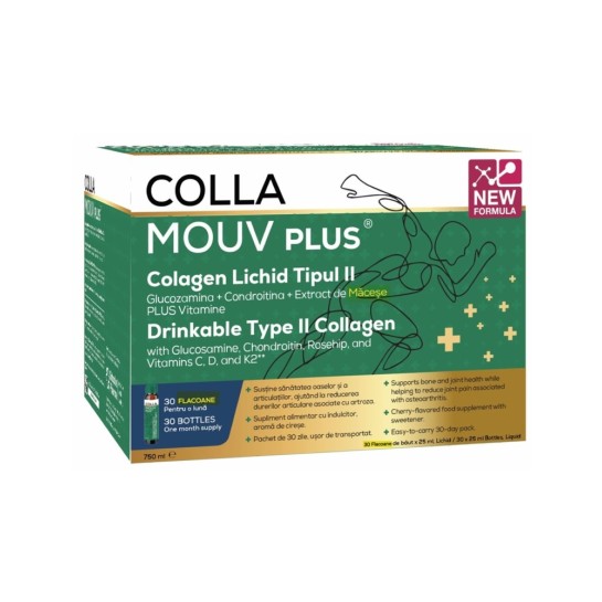 Collamouv Plus, Colagen lichid tip II, 30 fiole x 25 ml, Deutsche Heilmittel GmbH