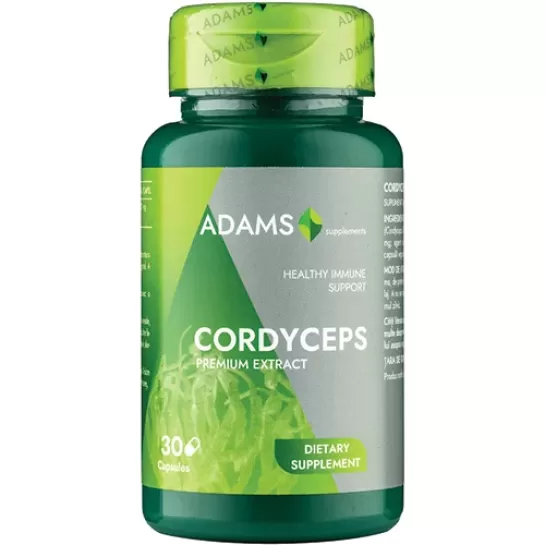 Cordyceps - Ciuperca Tibetana, 30 capsule, Adams