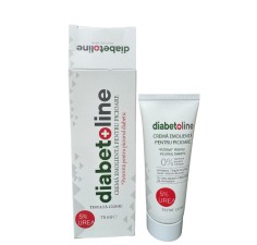 DiabetOline, crema emolienta pentru picioare 5% uree, 75ml, CuraLife