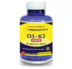 D3+K2 Forte 120 capsule, Herbagetica