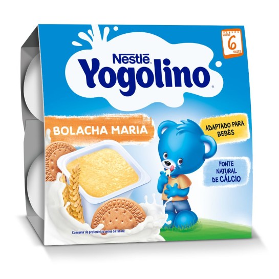 Nestle Yogolino gris cu lapte si biscuiti 4x100g, de la 6 luni