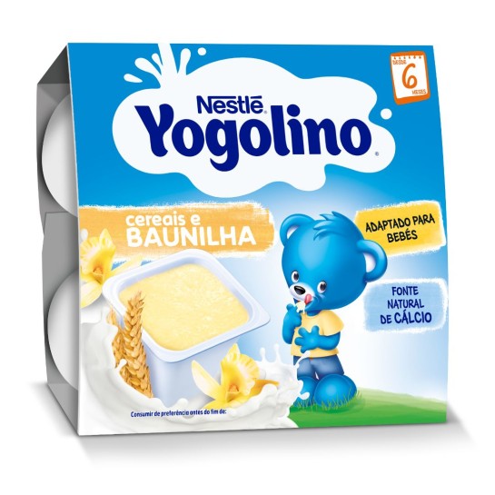 Nestle Yogolino gris cu lapte si vanilie 4x100g, de la 6 luni