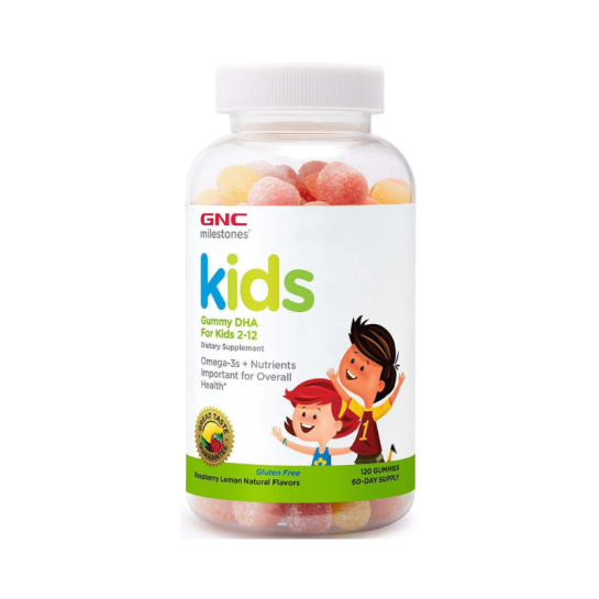 Kids Gummy Omega+DHA For Kids 2-12, 120 jeleuri, GNC