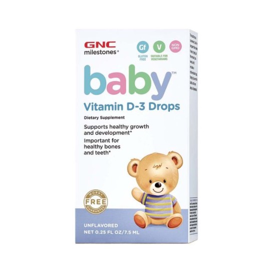 Baby Vitamina D3 picaturi, 7.5ml, GNC