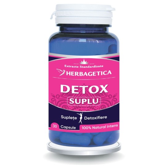 Detox suplu, 30 capsule, Herbagetica