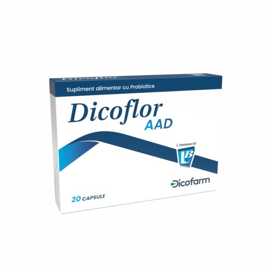 Dicoflor AAD, Probiotic pentru adulti si copii, 20 capsule, Dicofarm
