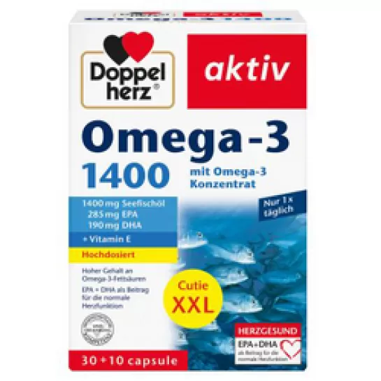 Doppelherz Aktiv Omega 3 1400mg XXL 30+10 capsule DoppelHerz