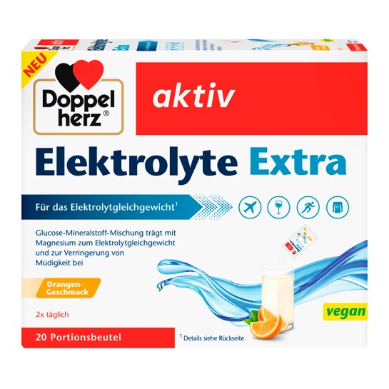 Doppelherz Aktiv Electroliți Extra, granule, 20 plicuri