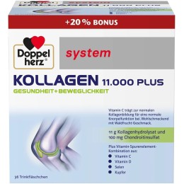Doppelherz System Kollagen 11000 Plus, 36 flacoane unidoza