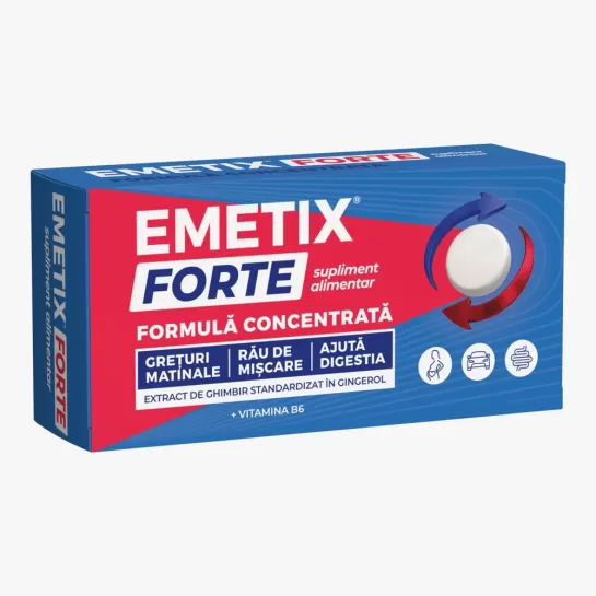 Emetix forte, 30 comprimate, Fiterman Pharma
