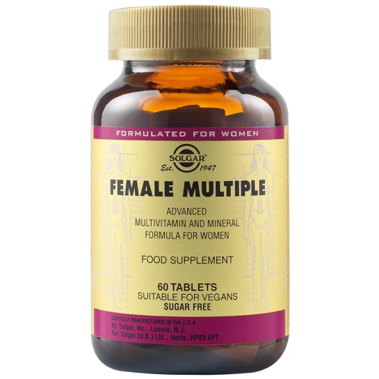 Female Multiple, Multivitamine si minerale pentru femei, 60tablete, Solgar