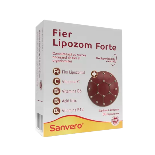 Sanvero Fier Lipozom forte 30 capsule moi, Sanvero