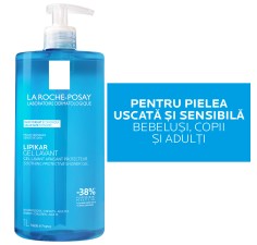 LA ROCHE-POSAY Lipikar Gel de spălare pentru piele sensibilă, bebelusi, copii, adulti, 1000ml