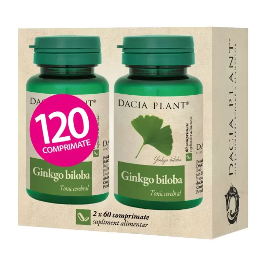 Ginkgo Biloba 120 comprimate, Dacia Plant