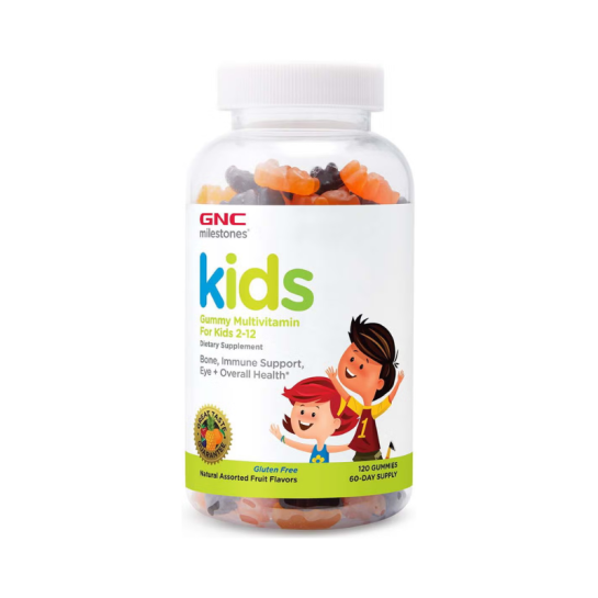Kids multivitamin 2-12ani 120 gummy, GNC